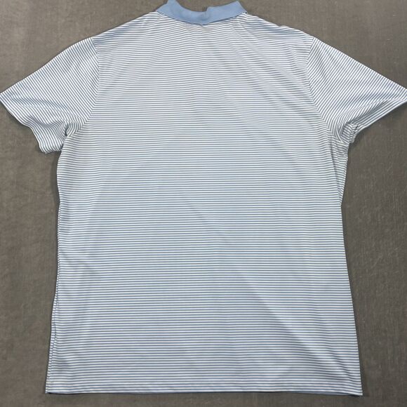 Nike Dri-Fit Golf‎ Men’s XXL Blue White Striped Standard Fit Golf Polo Shirt - Picture 6 of 6